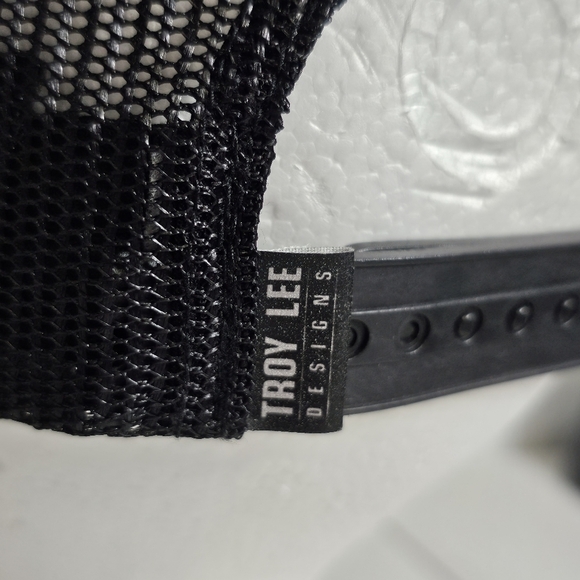 Troy Lee Designs Racing Motocross Mesh Trucker Hat SnapBack Black Outdoor, OS - Picture 9 of 12